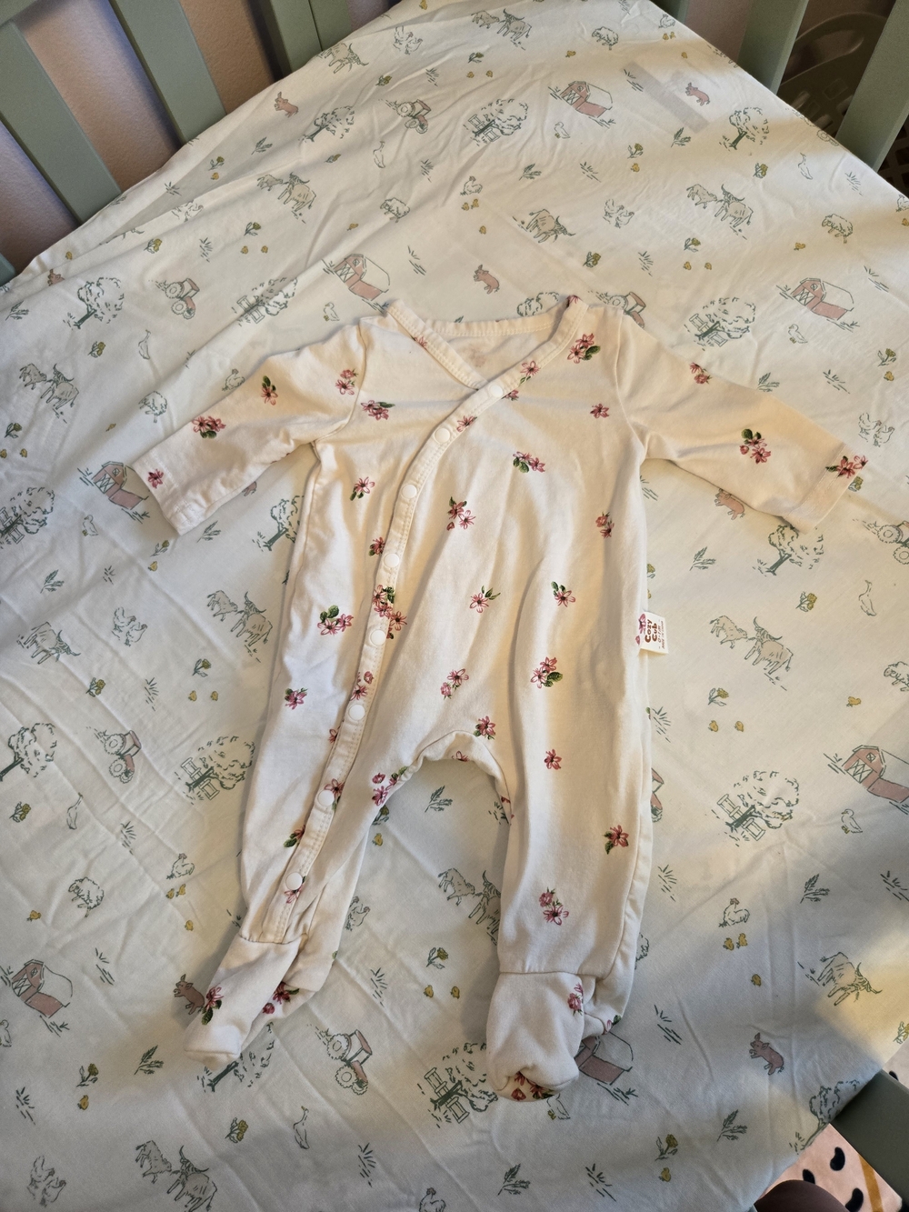 Cozy Cub Newborn Floral Sleeper